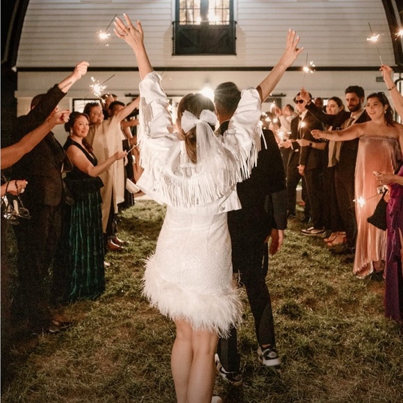 NADINE MERABI EVIE WHITE DRESS - worn for 2 hours! - Picture 3 of 3